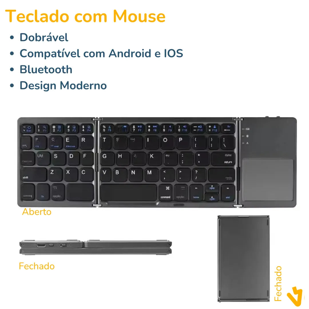 KeyboardTec™ - Bluetooth Keyboard for Cell Phones - Don't suffer anymore when typing