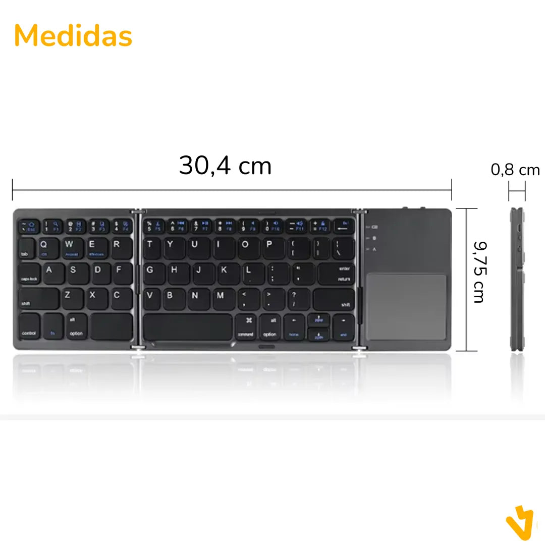 KeyboardTec™ - Bluetooth Keyboard for Cell Phones - Don't suffer anymore when typing