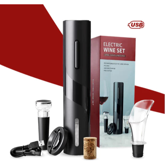 Abridor de Vino Eléctrico PRO - Abre tu vino de forma fácil y cómoda