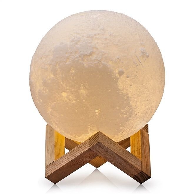 Moon Light™ - Decorative 3D Full Moon USB Lamp with Stand