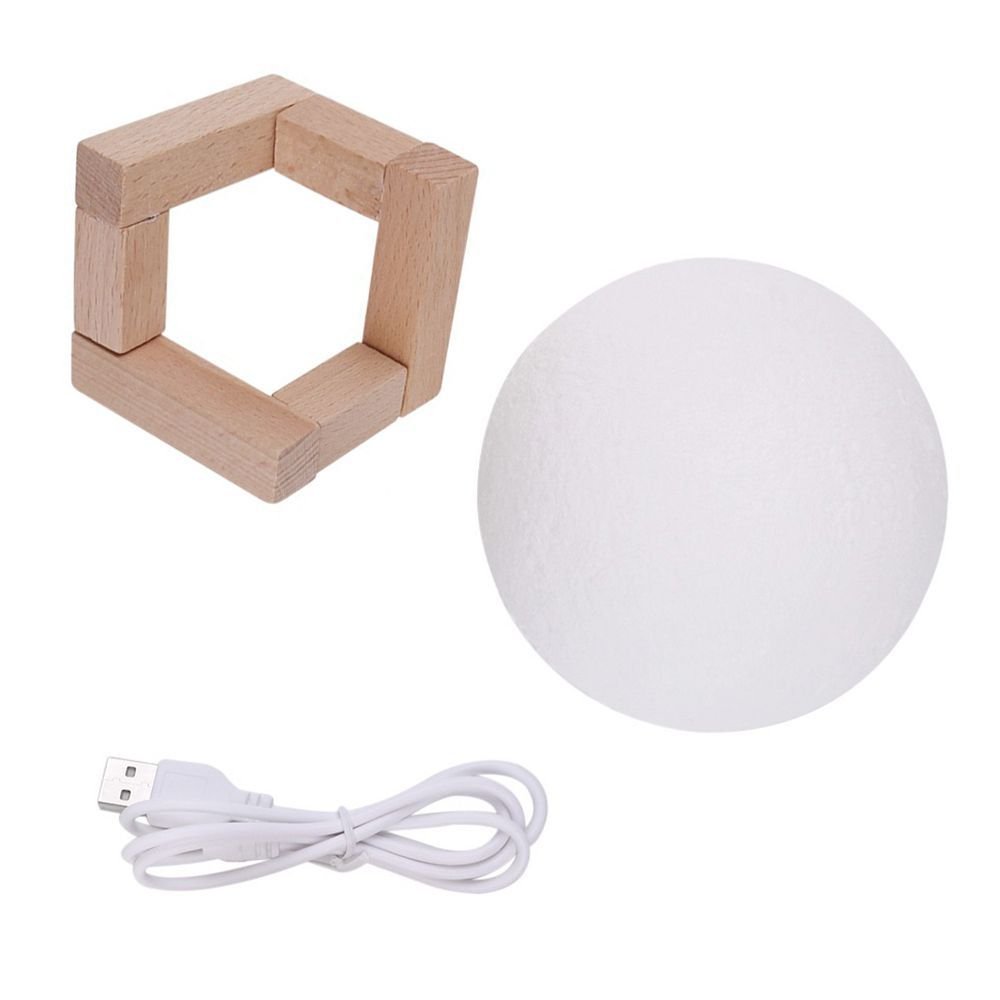 Moon Light™ - Decorative 3D Full Moon USB Lamp with Stand