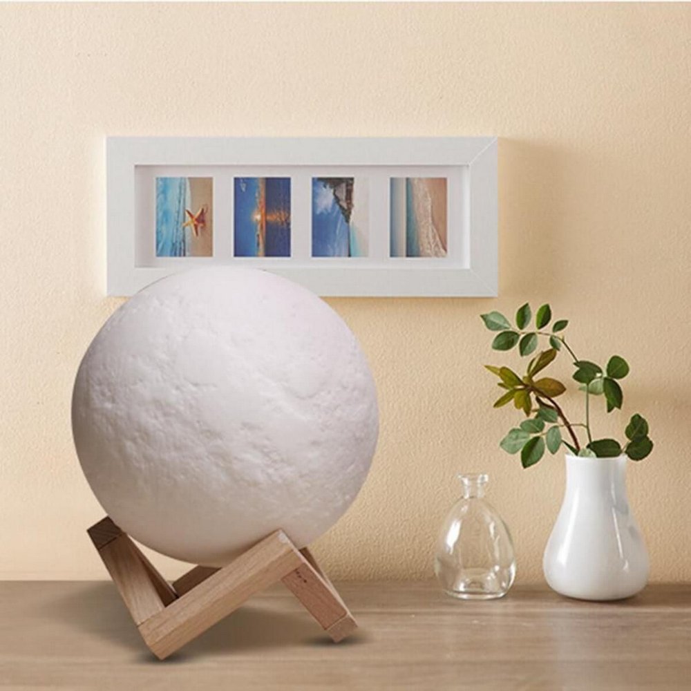 Moon Light™ - Decorative 3D Full Moon USB Lamp with Stand