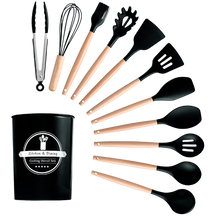 12-Piece Nonstick Silicone Kitchen Utensil Kit