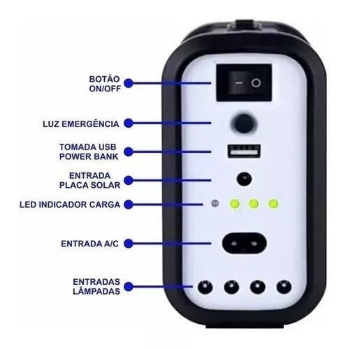 LightSun™ - Solar Light System Kit - Great for travel, farms, camping. 