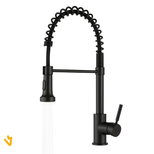 Luxury Gourmet Kitchen Faucet with Shower and 360° Swivel – Hot and Cold Single Lever
