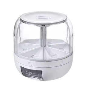 Dispenser Giratório para Grãos e Cereais Premium – 6 Divisões
