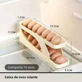Porta Ovos Rolante 4 Andares – Suporte Organizador para até 30 Ovos