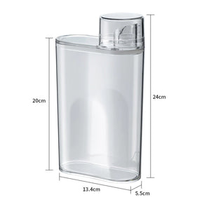 Airtight Container with Dispenser Spout and Premium Measuring Cup – 2 Liters