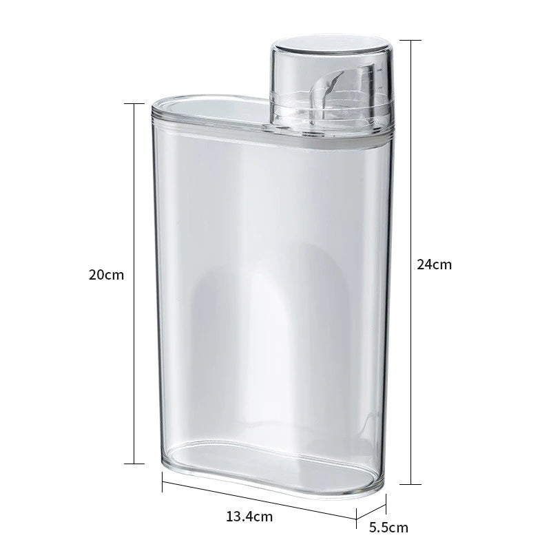 Airtight Container with Dispenser Spout and Premium Measuring Cup – 2 Liters