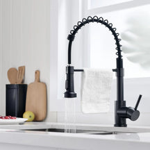 Luxury Gourmet Kitchen Faucet with Shower and 360° Swivel – Hot and Cold Single Lever