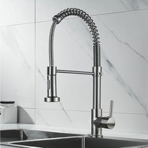 Luxury Gourmet Kitchen Faucet with Shower and 360° Swivel – Hot and Cold Single Lever
