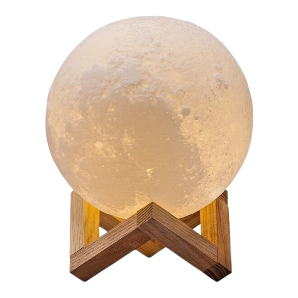 Moon Light™ - Decorative 3D Full Moon USB Lamp with Stand