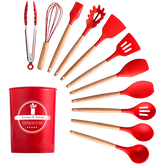 12-Piece Nonstick Silicone Kitchen Utensil Kit