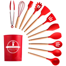 12-Piece Nonstick Silicone Kitchen Utensil Kit